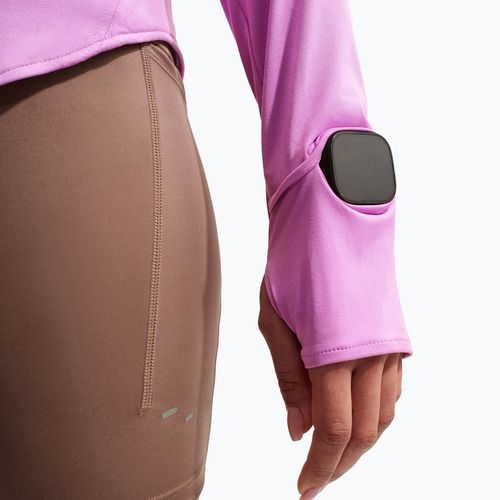 Bluză de alergare pentru femei Nike Swift Dri-FIT UV 1/4-Zip light magenta