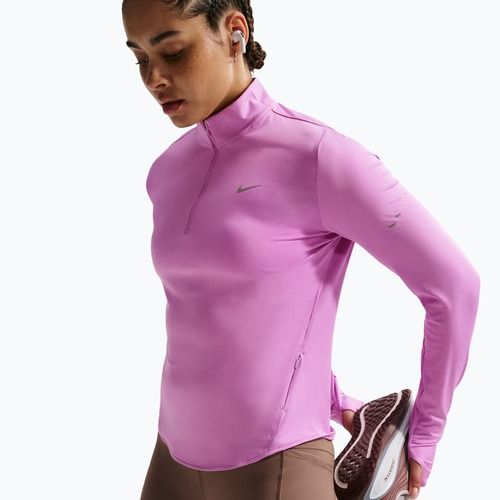 Bluză de alergare pentru femei Nike Swift Dri-FIT UV 1/4-Zip light magenta