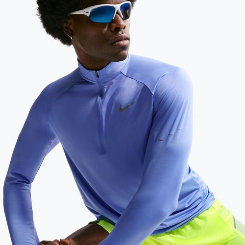 Bluză de alergare pentru bărbați Nike Stride 1/4 Zip Dri-Fit royal pulse