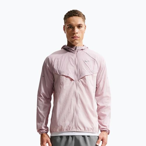 Geacă de alergare pentru bărbați Nike Stride Repel UV particle rose/silt red