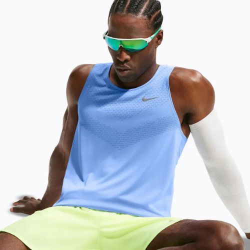 Tricou de alergare pentru bărbați Nike Stride Dri-Fit ADV royal pulse