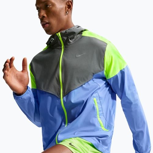 Geacă de alergare pentru bărbați Nike Impossibly Light Windrunner royal pulse/smoke grey/volt ice