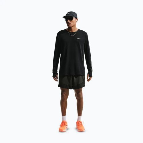 Pantaloni scurți de alergare pentru bărbați Nike Stride Dri-Fit Brief-Lined 5" off noir/black/black