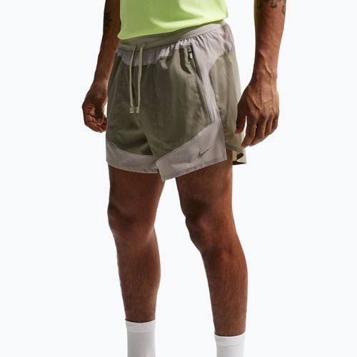 Pantaloni scurți de alergare pentru bărbați Nike Stride Dri-Fit Brief-Lined 5" light army/spruce fog