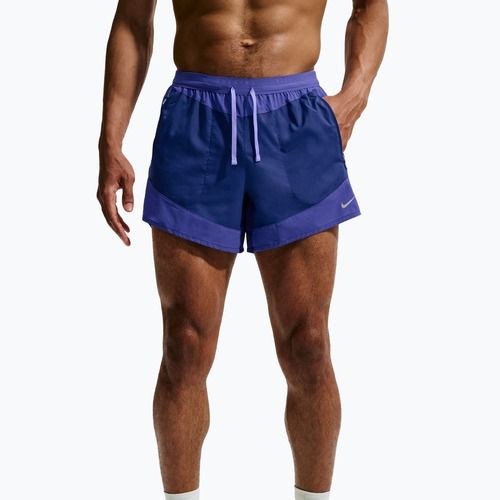 Pantaloni scurți de alergare pentru bărbați Nike Stride Dri-Fit Brief-Lined 5" deep royal blue/lapis