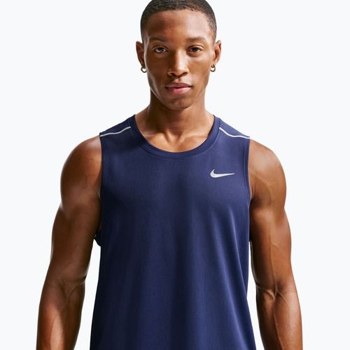 Tricou de alergare pentru bărbați Nike Miler Dri-Fit midnight navy