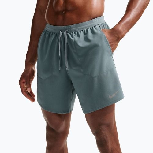 Pantaloni scurți de alergare pentru bărbați Nike Stride Dri-Fit 2in1 7" mineral slate