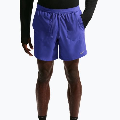 Pantaloni scurți de alergare pentru bărbați Nike Stride Dri-Fit 2in1 7" lapis