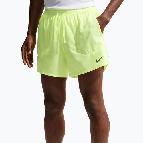 Pantaloni scurți bărbați Nike Stride Dri-Fit cu căptușeală tip slip 5" volt ice