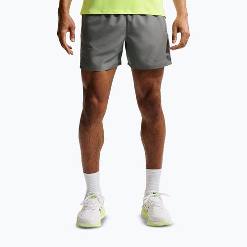 Pantaloni scurți de alergare pentru bărbați Nike Miler Dri-Fit 2in1 5" smoke grey/smoke grey