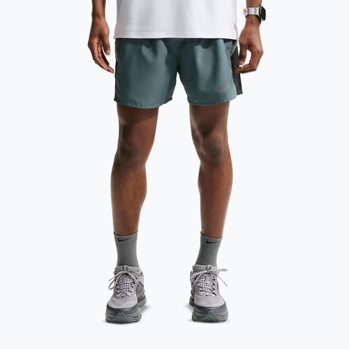 Pantaloni scurți de alergare pentru bărbați Nike Miler Dri-Fit 2in1 5" mineral slate