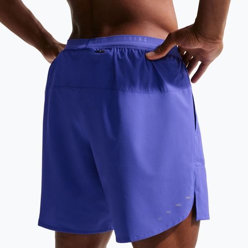 Pantaloni scurți de alergare pentru bărbați Nike Stride Dri-Fit Brief-Lined 7" lapis