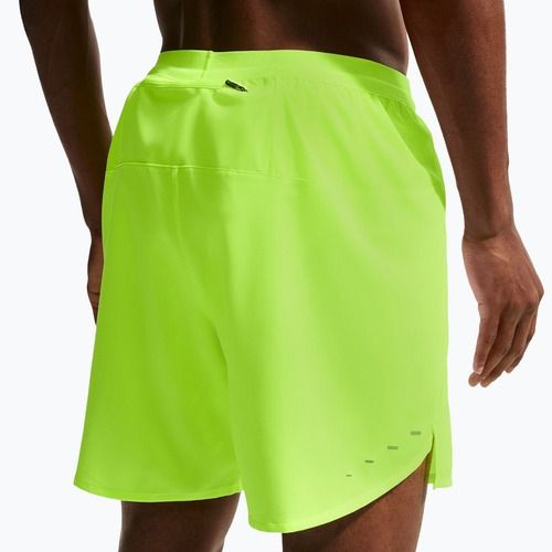 Pantaloni scurți de alergare pentru bărbați Nike Stride Dri-Fit Brief-Lined 7" volt ice