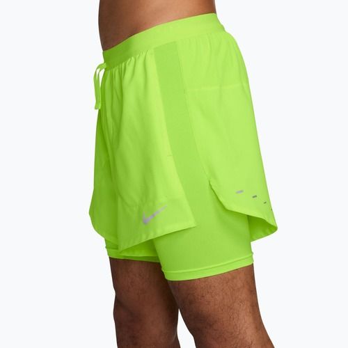 Pantaloni scurți de alergare pentru bărbați Nike Stride Dri-Fit Hybrid 5" volt ice
