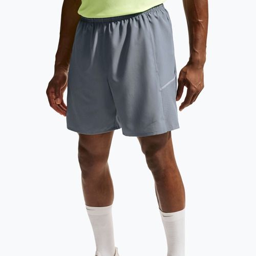 Pantaloni scurți de alergare pentru bărbați Nike Miler Dri-Fit 2in1 7" smoke grey/smoke grey