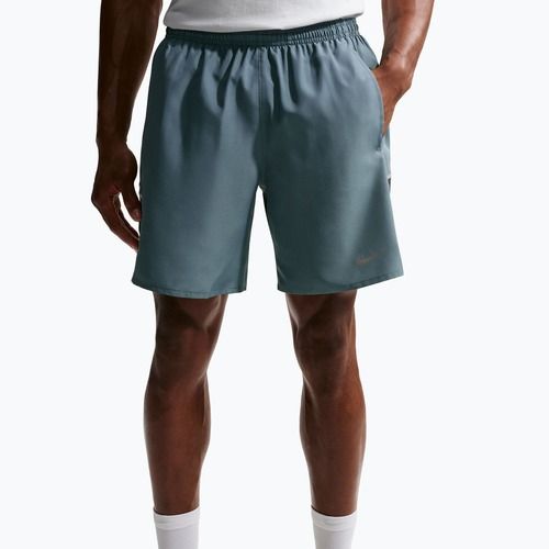 Pantaloni scurți de alergare pentru bărbați Nike Miler Dri-Fit Brief Lined7" mineral slate