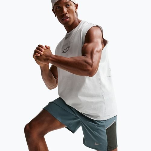 Pantaloni scurți de alergare pentru bărbați Nike Miler Dri-Fit Brief Lined7" mineral slate