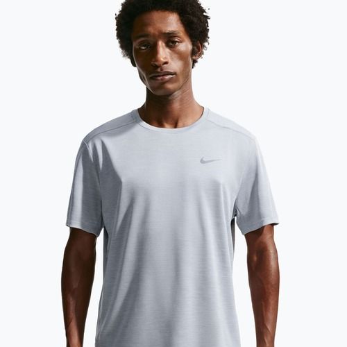 Tricou de alergare pentru bărbați Nike Miler Dri-Fit UV grey fog/particle grey