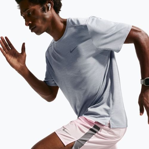 Tricou de alergare pentru bărbați Nike Miler Dri-Fit UV grey fog/particle grey