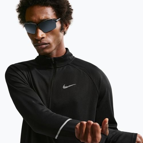 Bluză de alergare pentru bărbați Nike Miler Dri-Fit UV 1/2 Zip black
