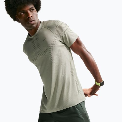 Tricou de alergare pentru bărbați Nike Stride Dri-Fit ADV spruce fog/light army