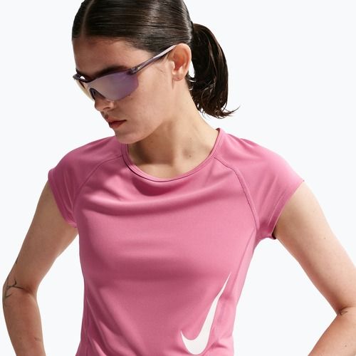 Tricou de alergare pentru femei Nike Swoosh Run Dri-Fit peony/photon dust/white