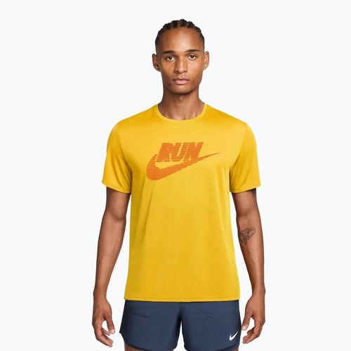 Tricou de alergare pentru bărbați Nike Miler Dri-Fit UV laser orange/total orange