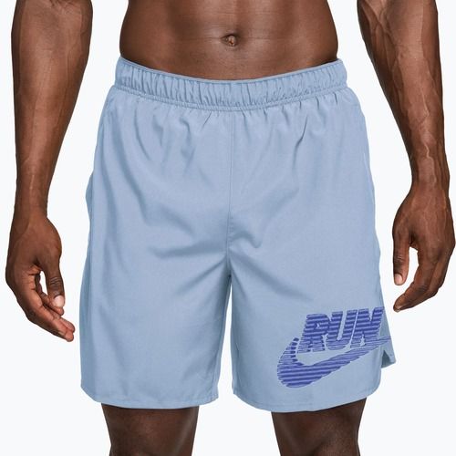 Pantaloni scurți de alergare pentru bărbați Nike Challenger Dri-Fit Brief-Lined 7" hydrogen blue/lapis