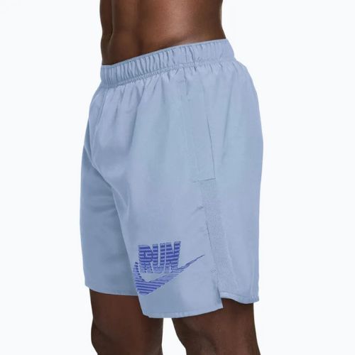 Pantaloni scurți de alergare pentru bărbați Nike Challenger Dri-Fit Brief-Lined 7" hydrogen blue/lapis
