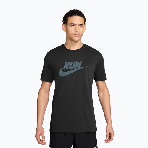 Tricou de alergare pentru bărbați Nike Dri-Fit Running black/mineral slate