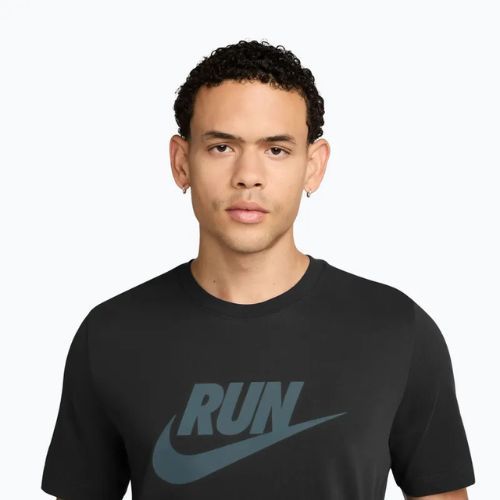 Tricou de alergare pentru bărbați Nike Dri-Fit Running black/mineral slate