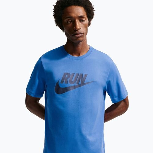 Tricou de alergare pentru bărbați Nike Dri-Fit Running blue crystal/thunder blue
