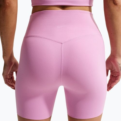 Pantaloni scurți pentru femei Nike Zenvy High Waisted Biker 5" light magenta/white