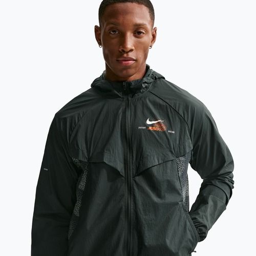 Geacă de alergare pentru bărbați Nike Stride Repel UV black spruce