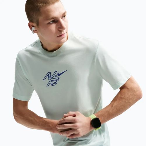 Tricou de alergare pentru bărbați Nike AeroSwift Dri-Fit barely green/lapis