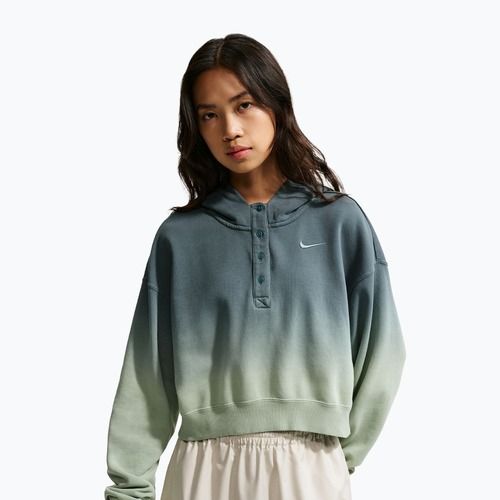 Bluză pentru femei Nike Sportswear Phoenix Fleece Oversized Henley Hoodie steam/mineral slate