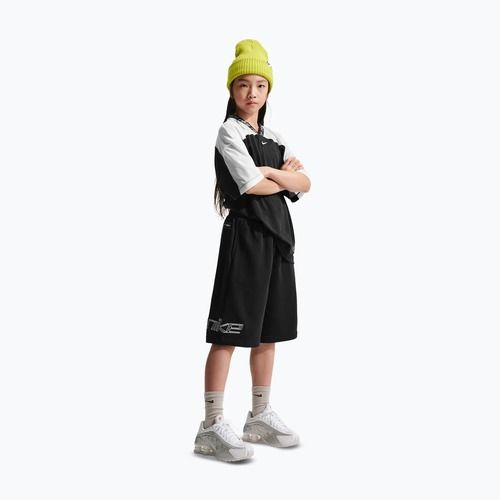 Pantaloni scurți pentru copii Nike Sportswear French Terry black/white