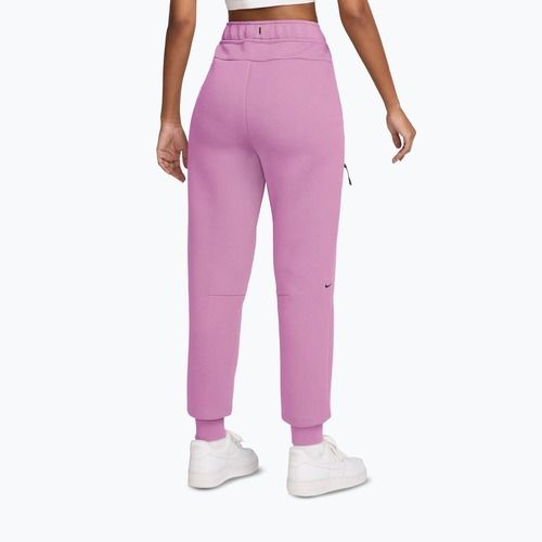 Pantaloni pentru femei Nike Sportswear Tech Fleece Mid-Rise light magenta/black