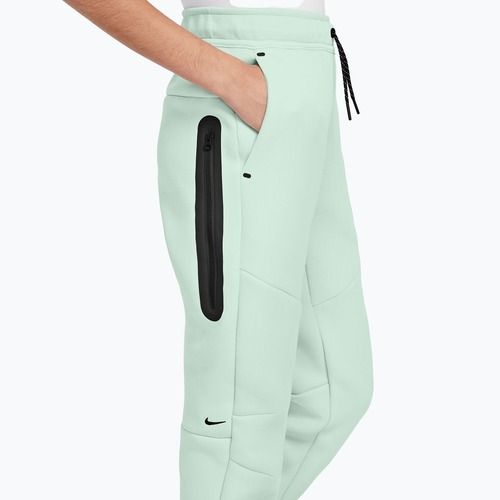 Pantaloni pentru copii Nike Sportswear Tech Fleece barely green/black/black