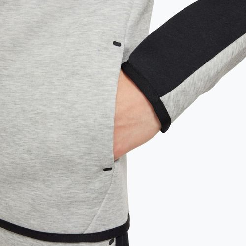 Bluză pentru copii Nike Sportswear Tech Fleece Full Zip dark grey heather/black/black/black