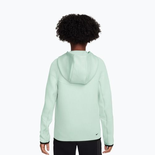 Bluză pentru copii Nike Sportswear Tech Fleece Full Zip barely green/black/black