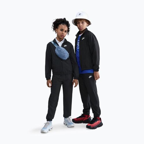 Trening pentru copii Nike Sportswear Woven black/black/black/white