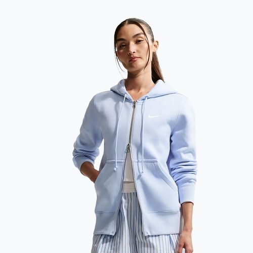 Bluză pentru femei  Nike Sportswear Phoenix Fleece Full Zip hydrogen blue/sail