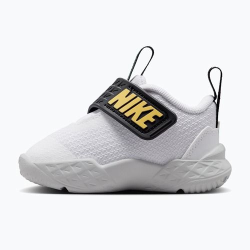 Încălțăminte pentru copii Nike Team Hustle D 12 white/black/clear emerald/topaz gold