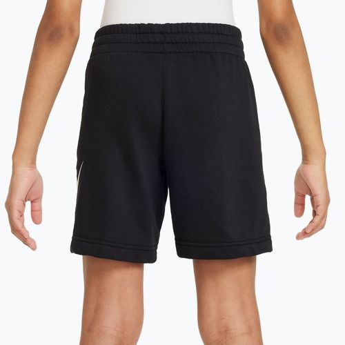 Pantaloni scurți pentru copii Nike Sportswear Club Fleece black/white
