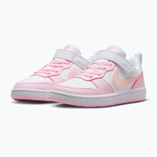 Încălțăminte pentru copii Nike Court Borough Low Recraft white/pink foam