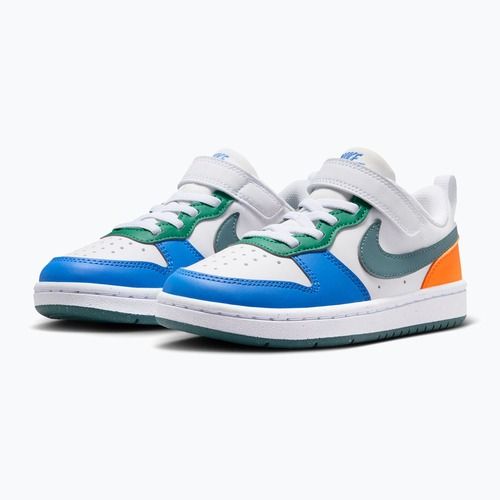 Încălțăminte pentru copii Nike Court Borough Low Recraft white/malachite/mineral slate
