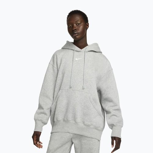 Bluză pentru femei  Nike Sportswear Phoenix Fleece Oversized dark grey heather/sail
