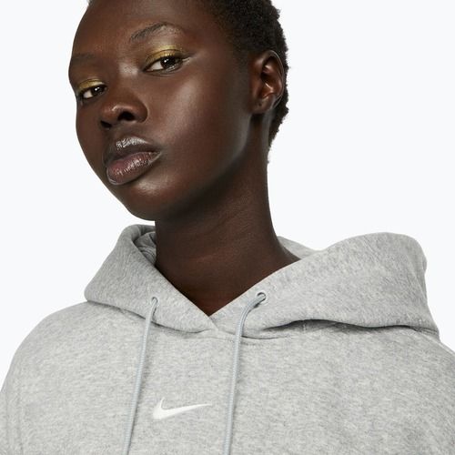 Bluză pentru femei  Nike Sportswear Phoenix Fleece Oversized dark grey heather/sail