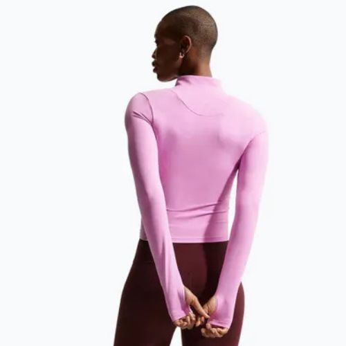Bluză de antrenament pentru femei Nike Zenvy Dri-Fit Full Zip light magenta/white